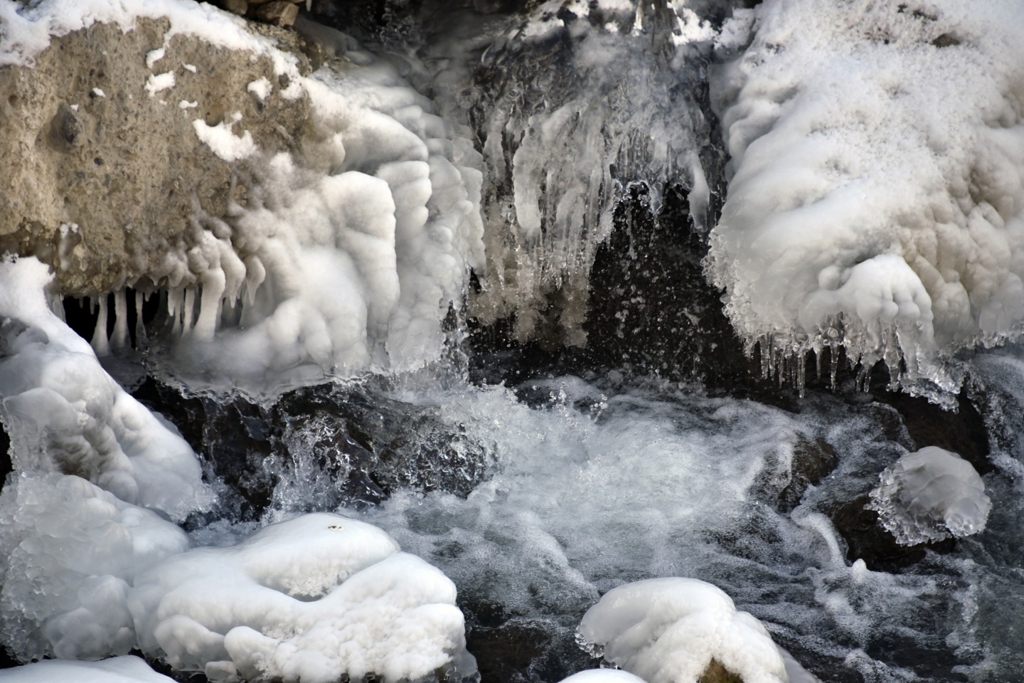 Türkiye’nin en hızlı akan çaylarından Harşit Çayı dondu 10
