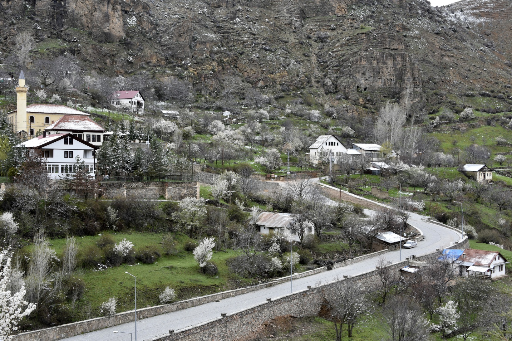 Gümüşhane’de kar yağışı zirai don tehlikesini de beraberinde getirdi 29