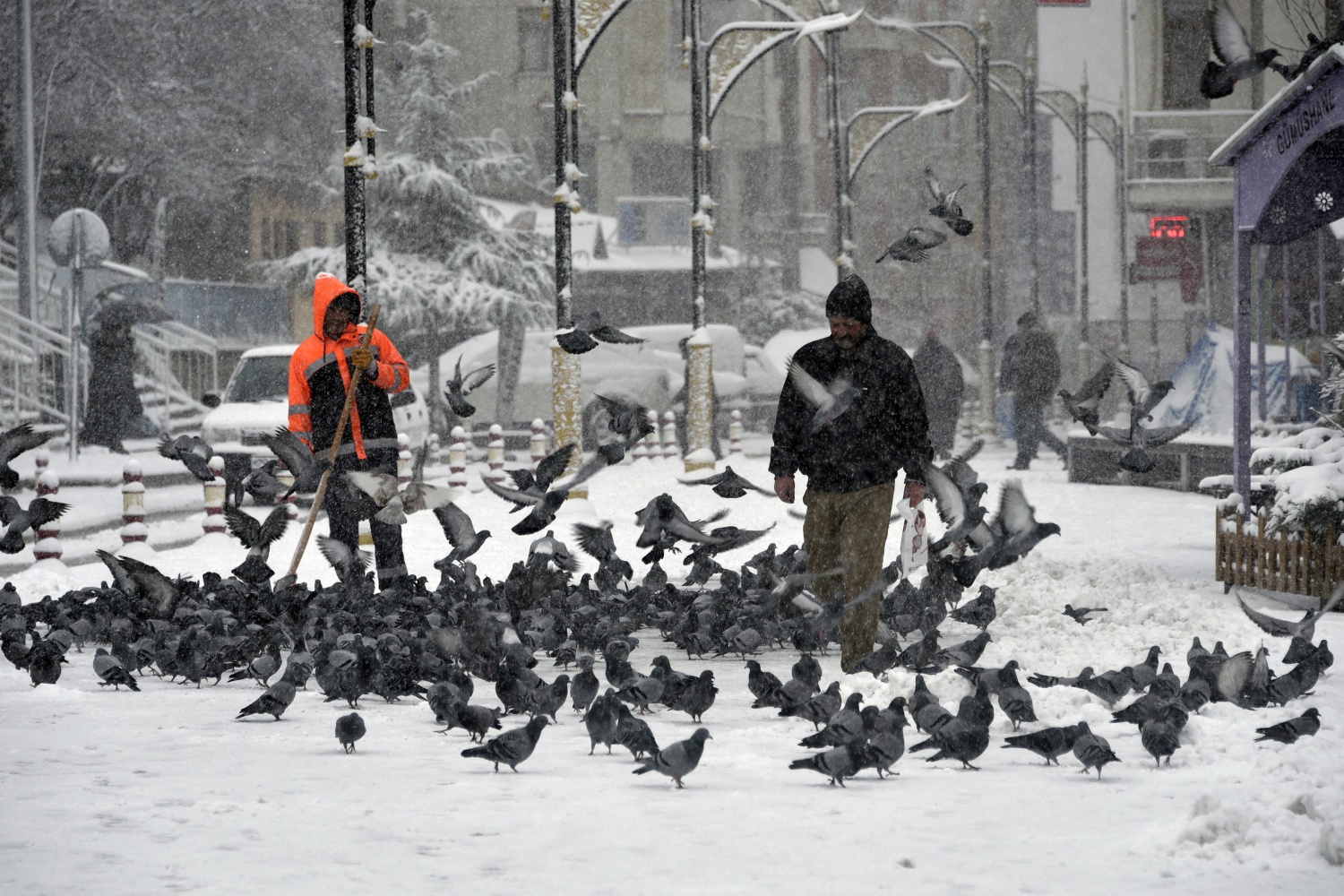 Gümüşhane’deki kar yağışı 4