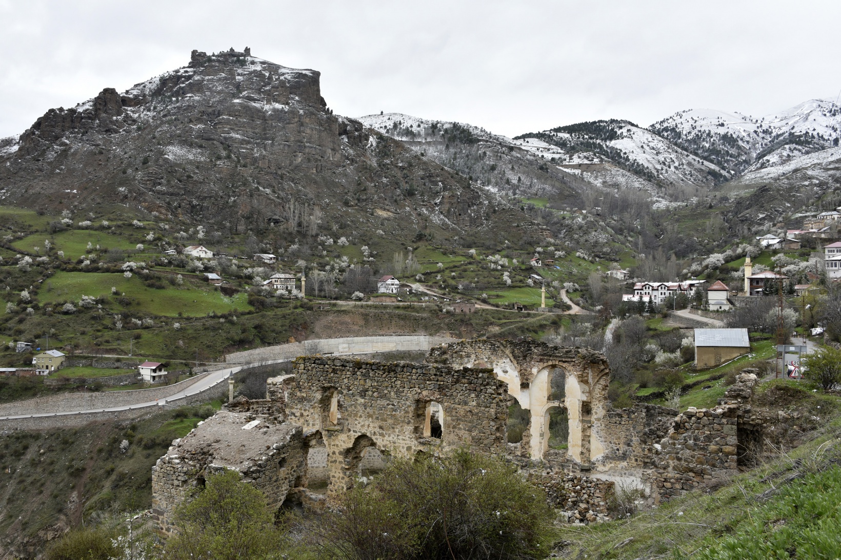Gümüşhane’de kar yağışı zirai don tehlikesini de beraberinde getirdi 14