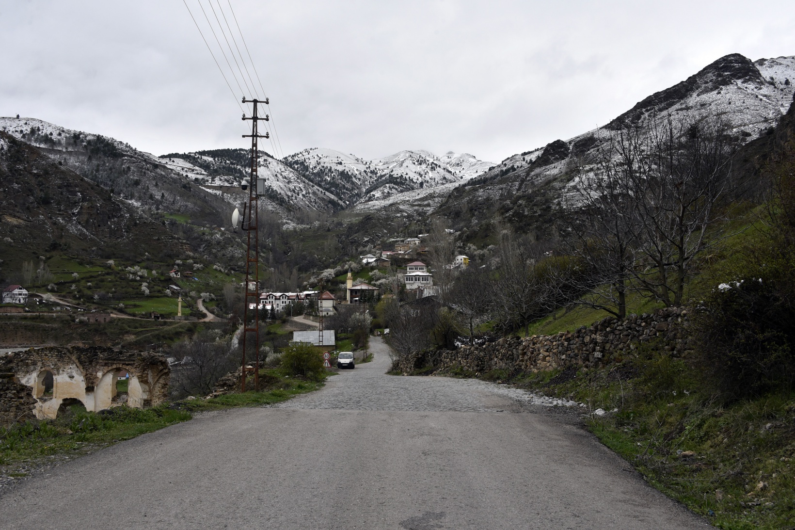 Gümüşhane’de kar yağışı zirai don tehlikesini de beraberinde getirdi 11