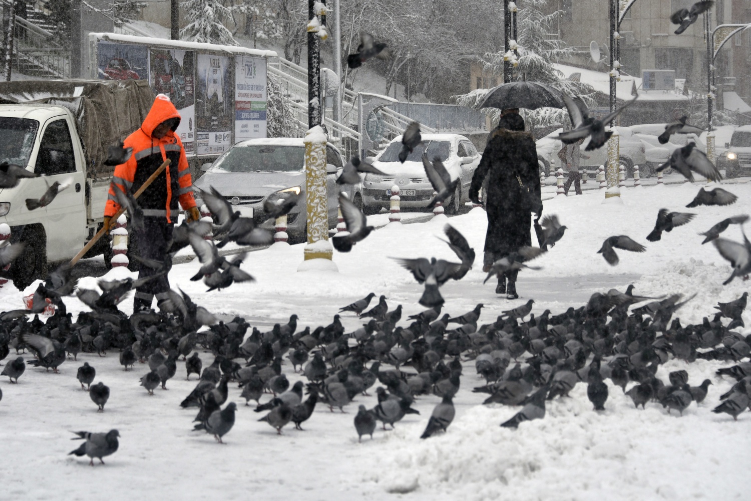 Gümüşhane’deki kar yağışı 5