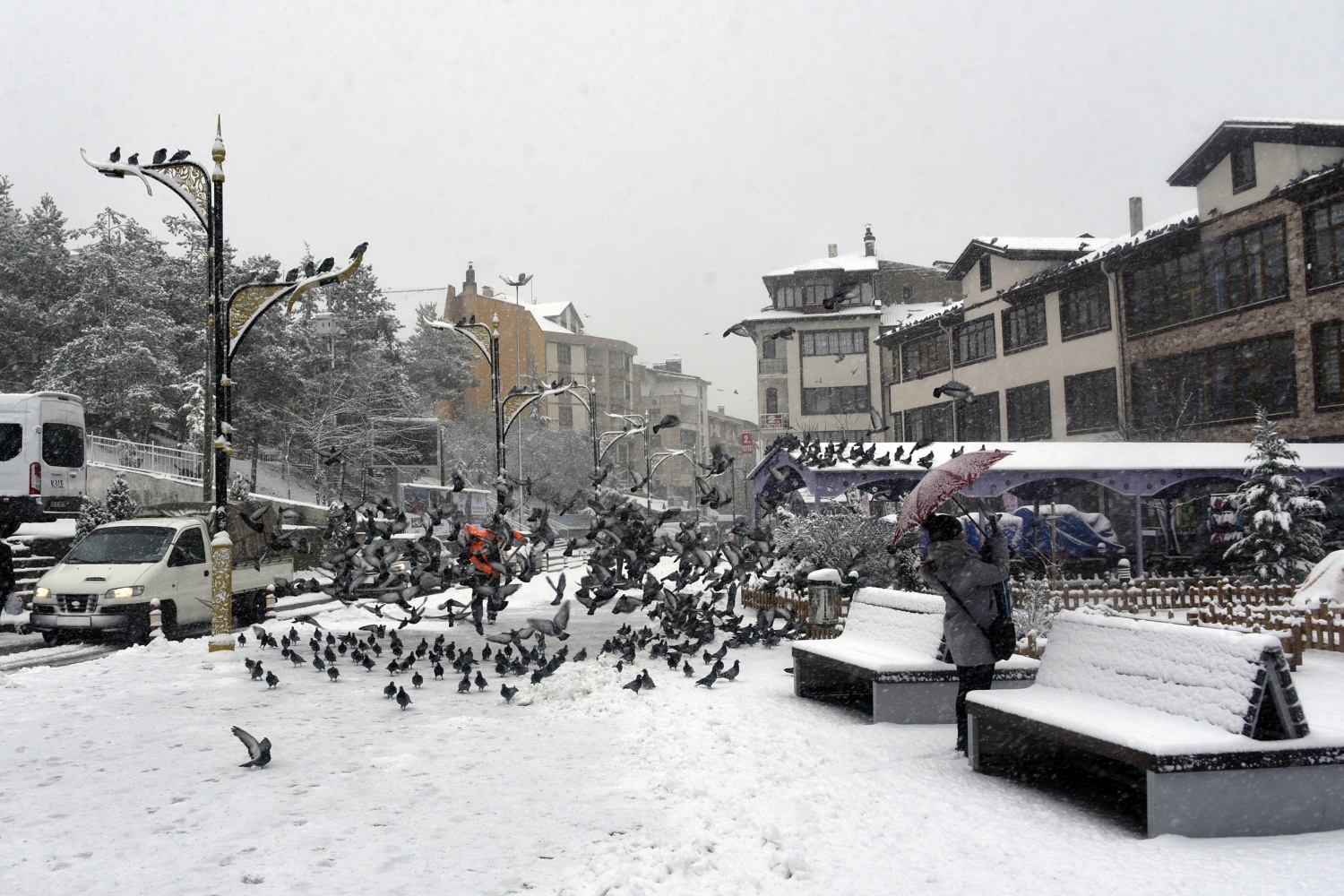 Gümüşhane’deki kar yağışı 9