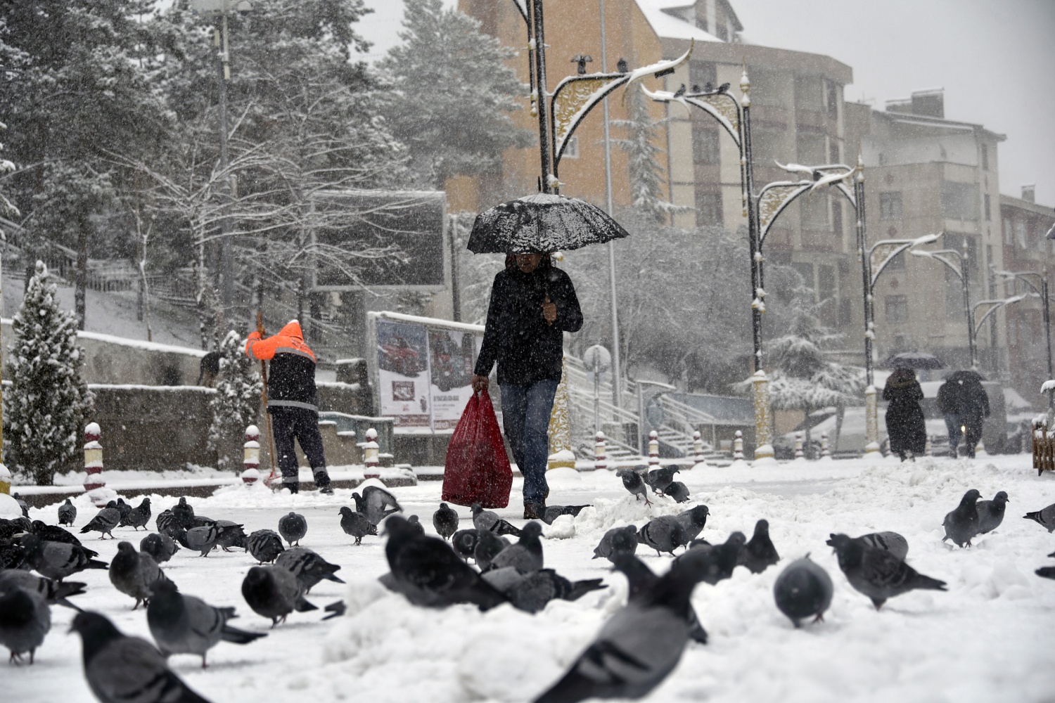 Gümüşhane’deki kar yağışı 12