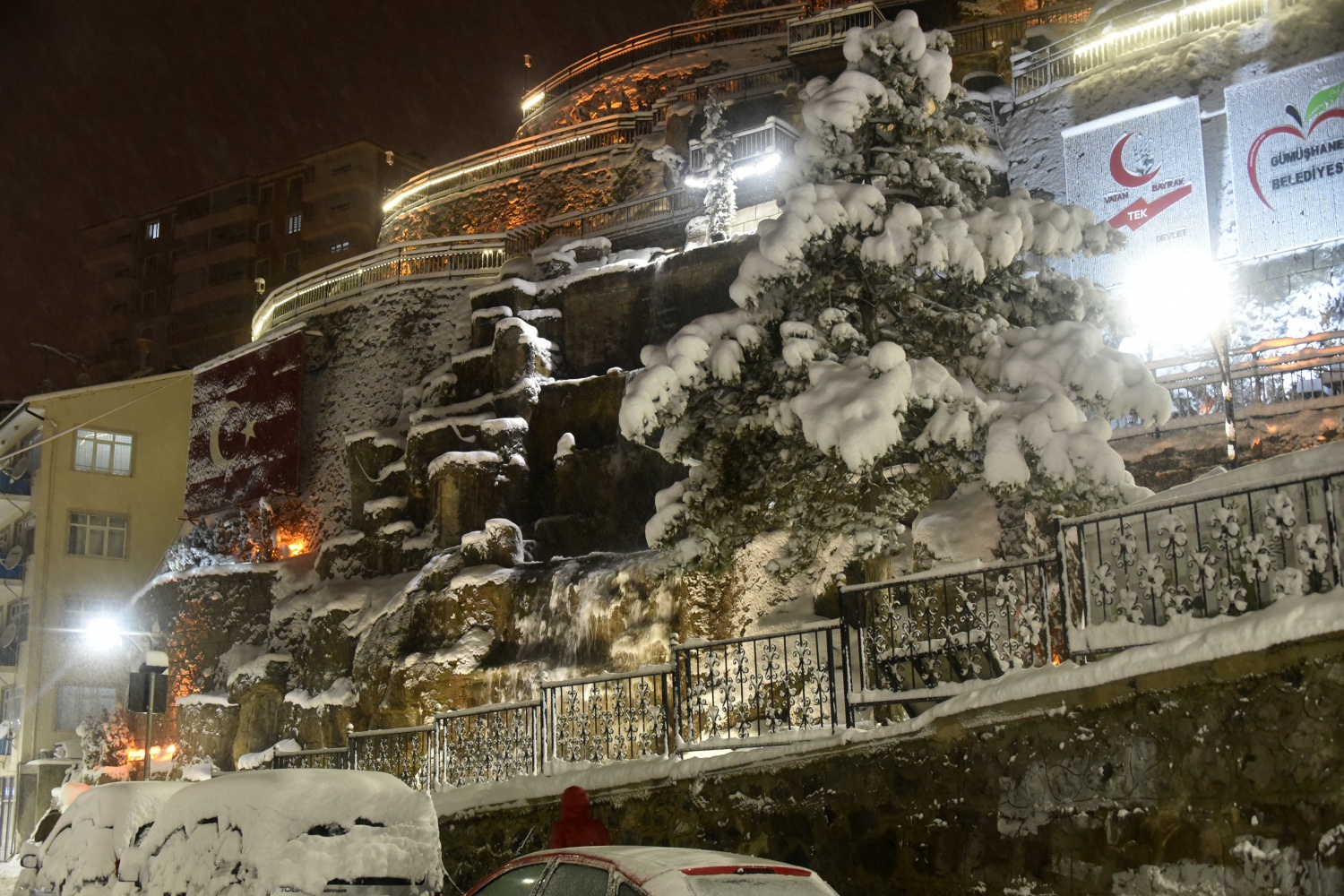 Gümüşhane’de kar ve gece güzelliği 32