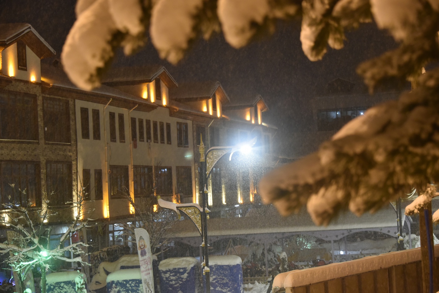 Gümüşhane’de kar ve gece güzelliği 12