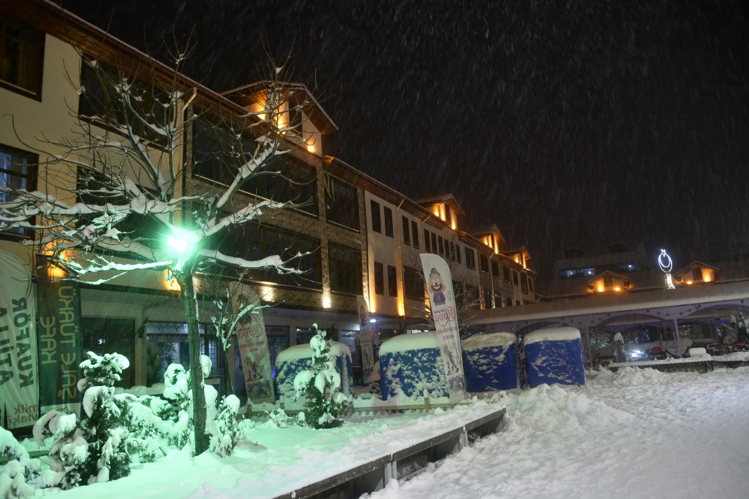 Gümüşhane’de kar ve gece güzelliği 15