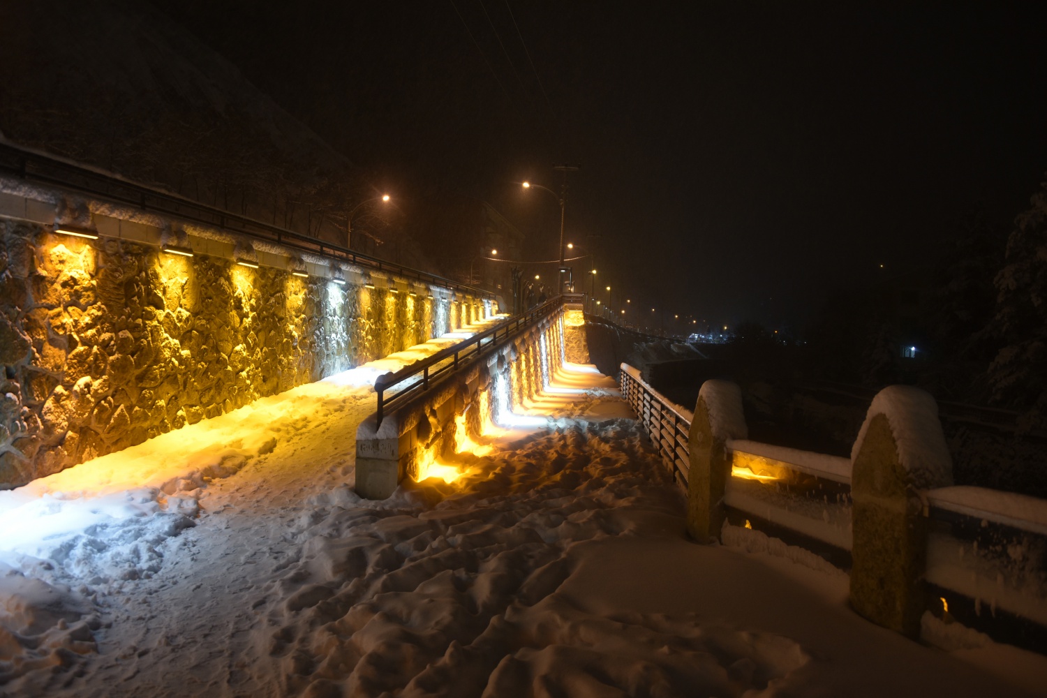 Gümüşhane’de kar ve gece güzelliği 18