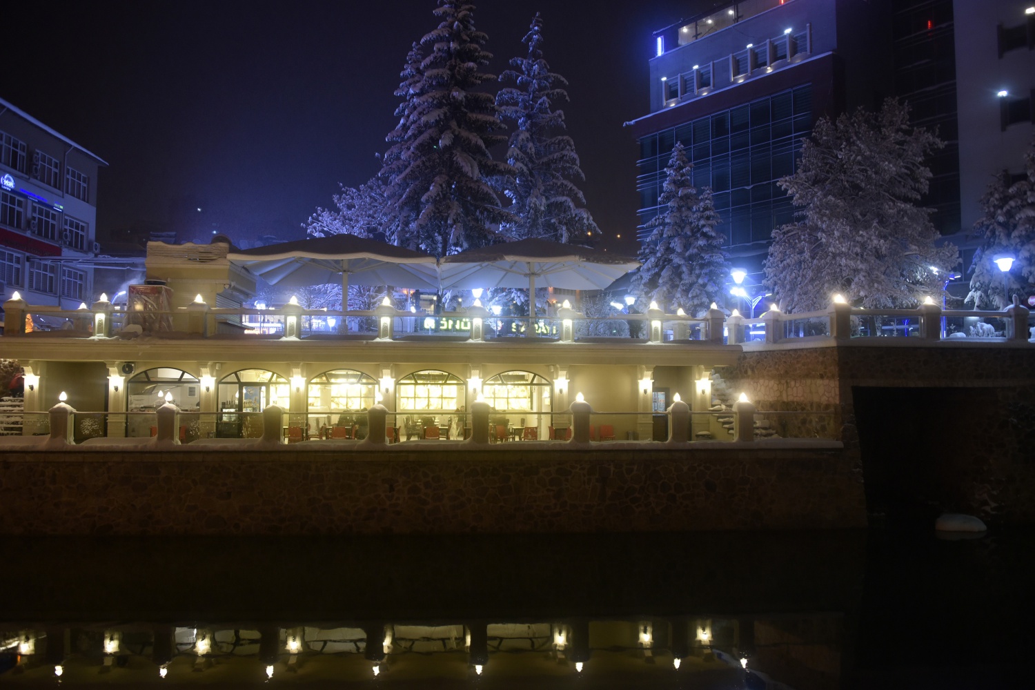 Gümüşhane’de kar ve gece güzelliği 24