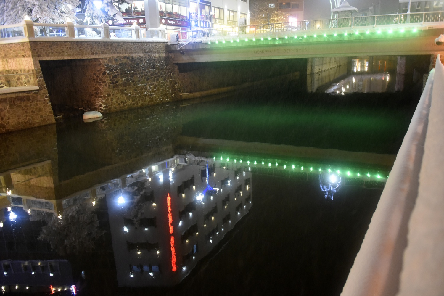 Gümüşhane’de kar ve gece güzelliği 28