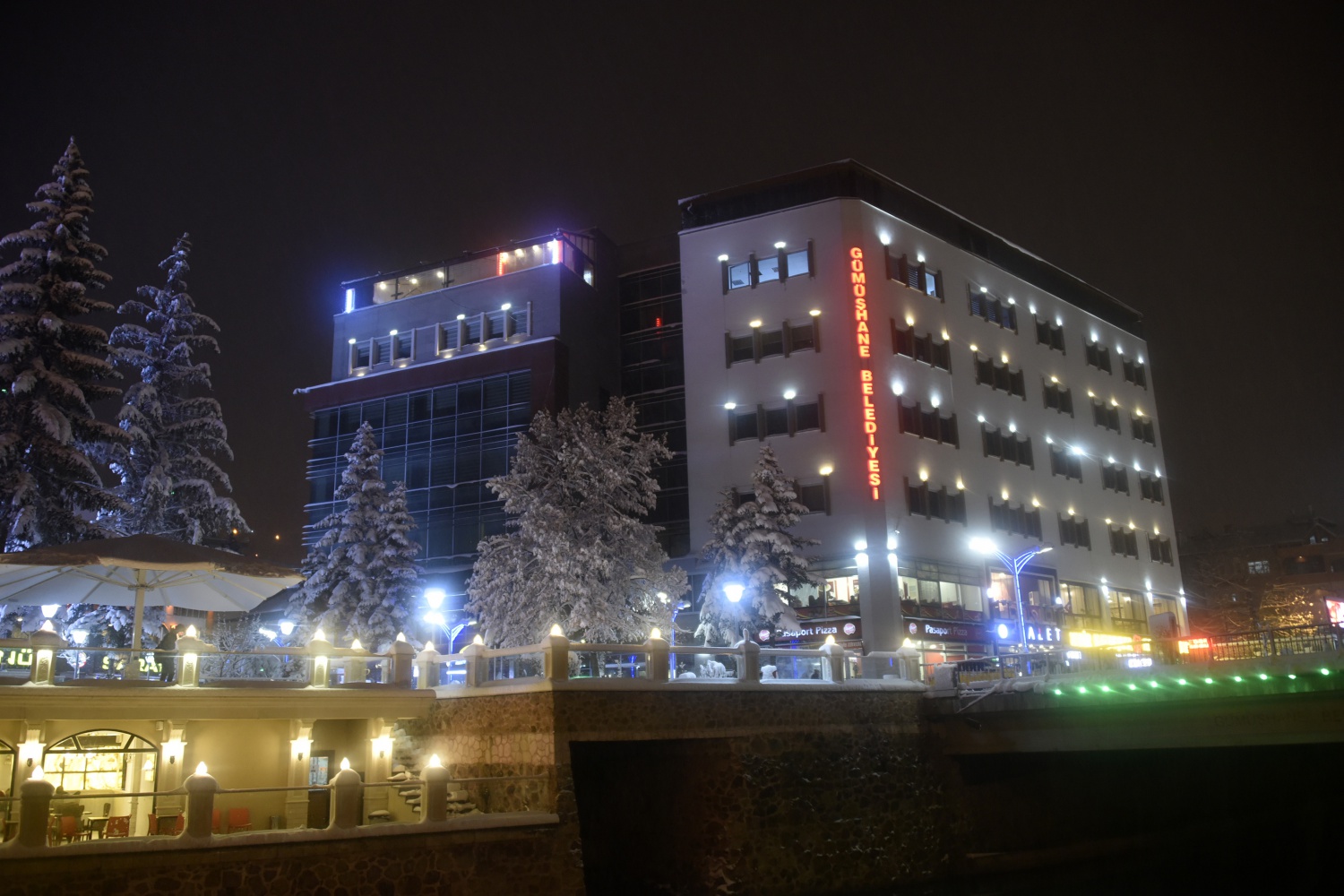 Gümüşhane’de kar ve gece güzelliği 27