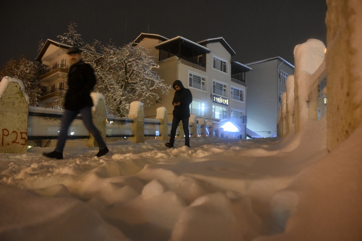 Gümüşhane’de kar ve gece güzelliği 34