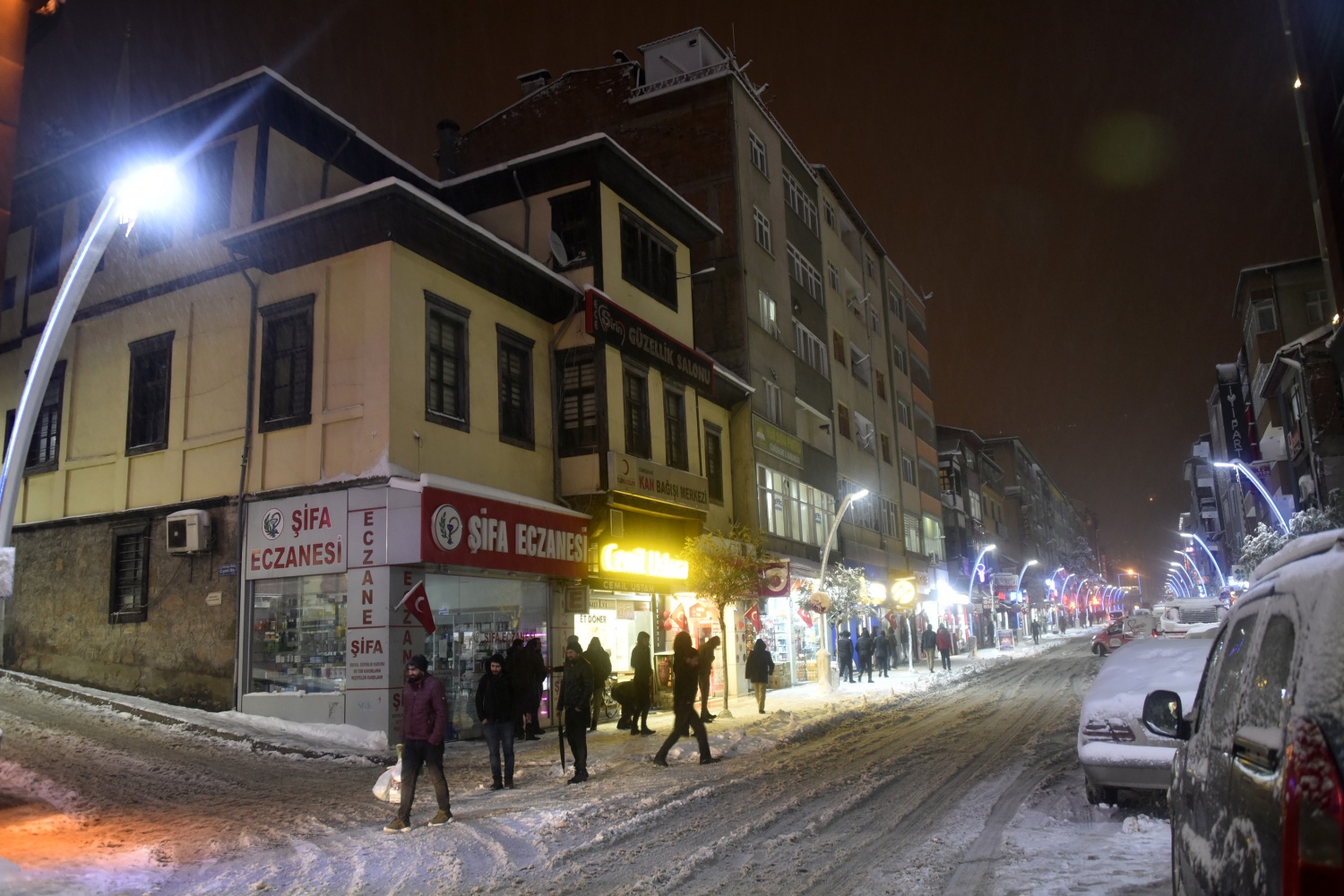 Gümüşhane’de kar ve gece güzelliği 29