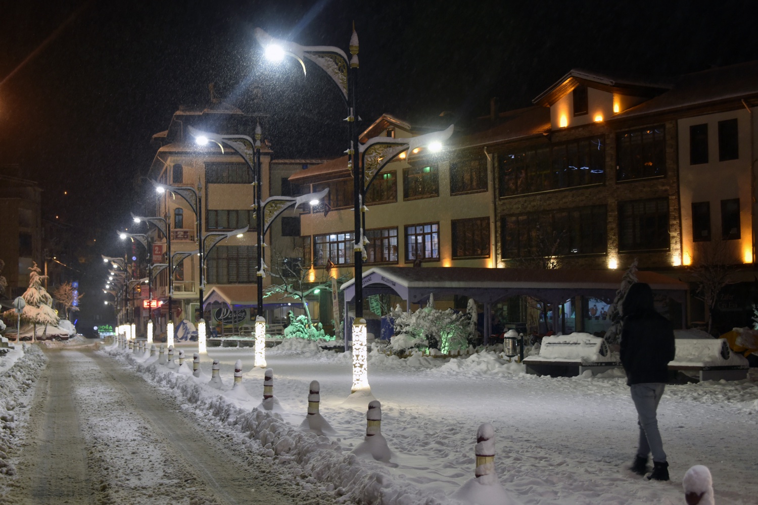 Gümüşhane’de kar ve gece güzelliği 33