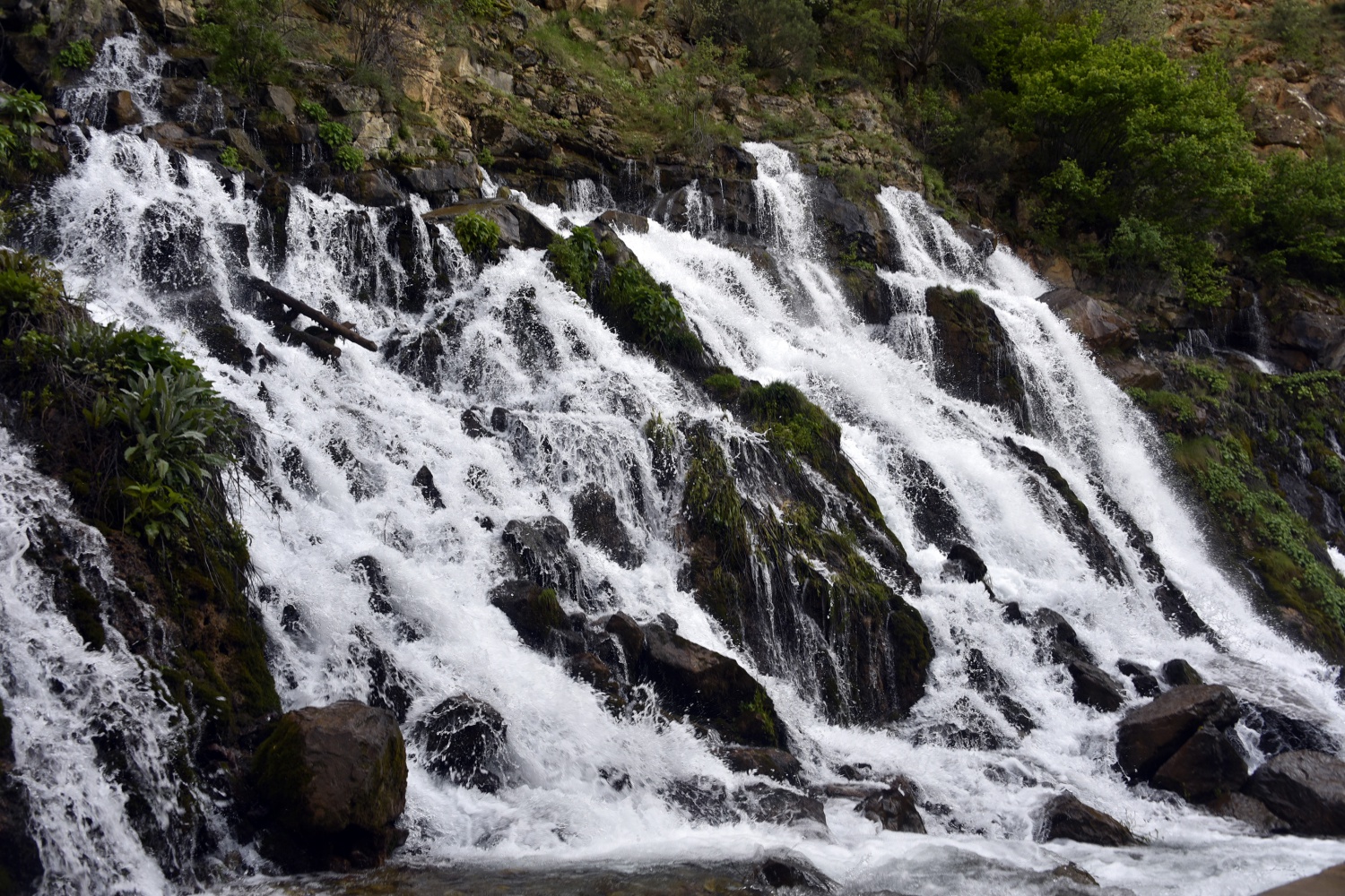 Gümüşhane’de 40 gözeli şelale büyülüyor 34