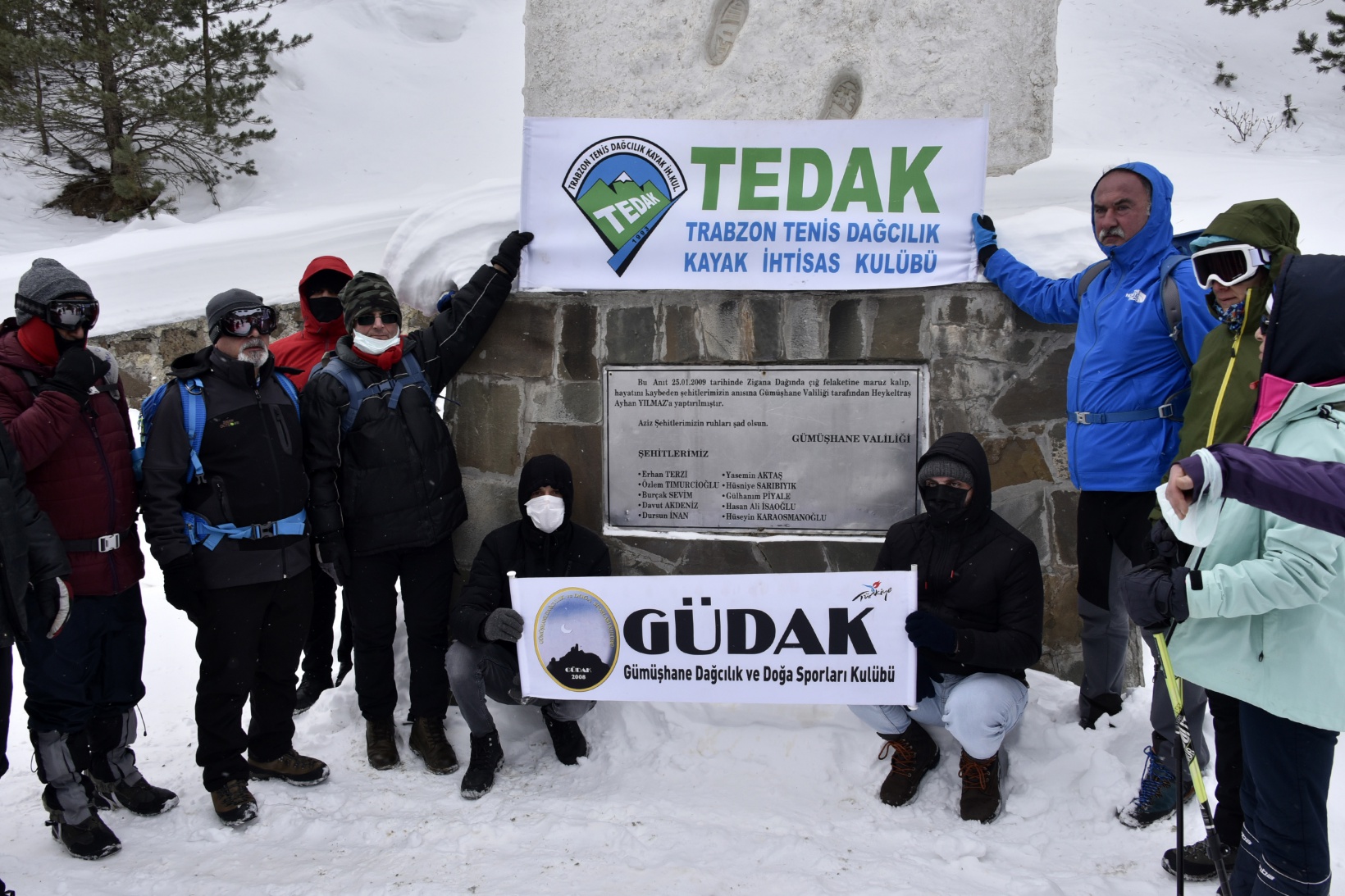 Çığ şehitleri 13.yılında Zigana dağında anıldı 13