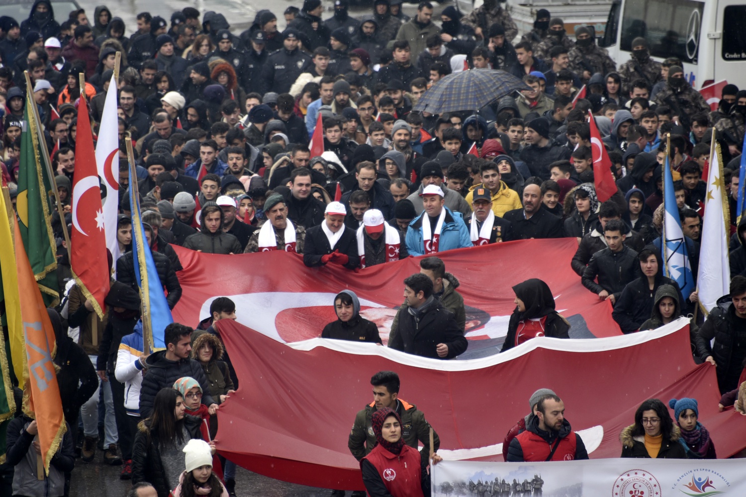 Gümüşhane Sarıkamış Şehitleri için yürüdü 4