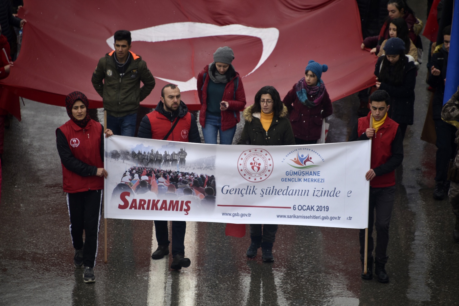 Gümüşhane Sarıkamış Şehitleri için yürüdü 3