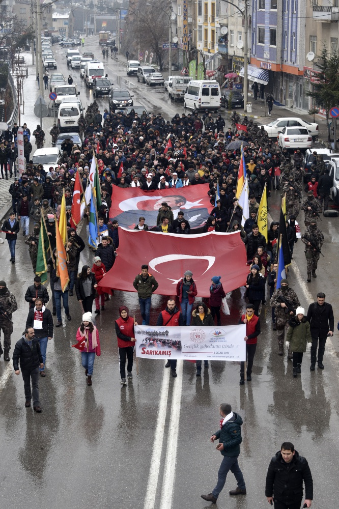 Gümüşhane Sarıkamış Şehitleri için yürüdü 6