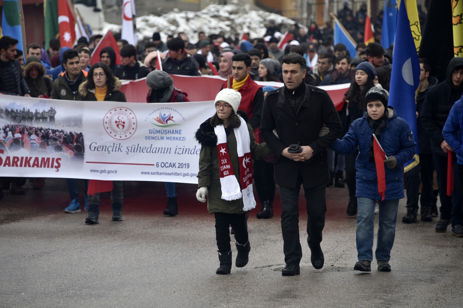 Gümüşhane Sarıkamış Şehitleri için yürüdü 16