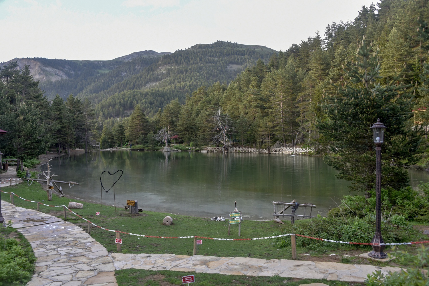 Sıcaktan bunalan soluğu Limni Gölünde alıyor 5