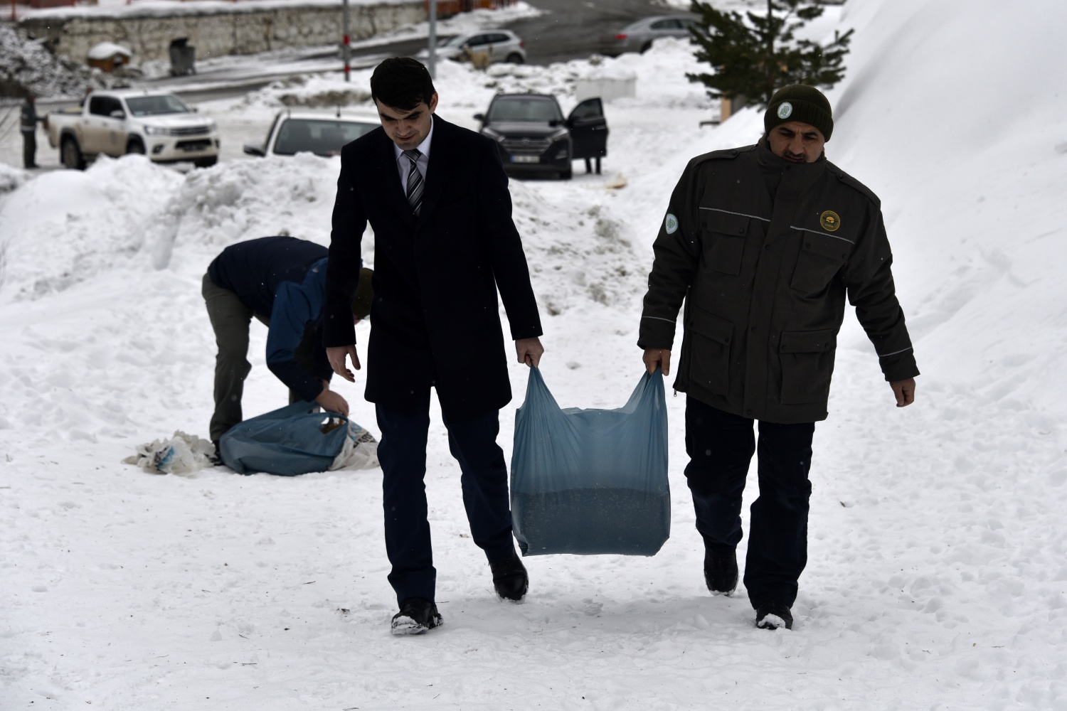 Gümüşhane’de yaban hayatı yemleme çalışmaları devam ediyor 10