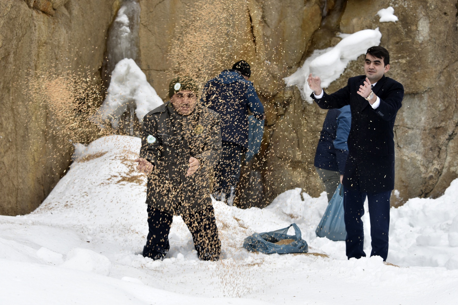 Gümüşhane’de yaban hayatı yemleme çalışmaları devam ediyor 6