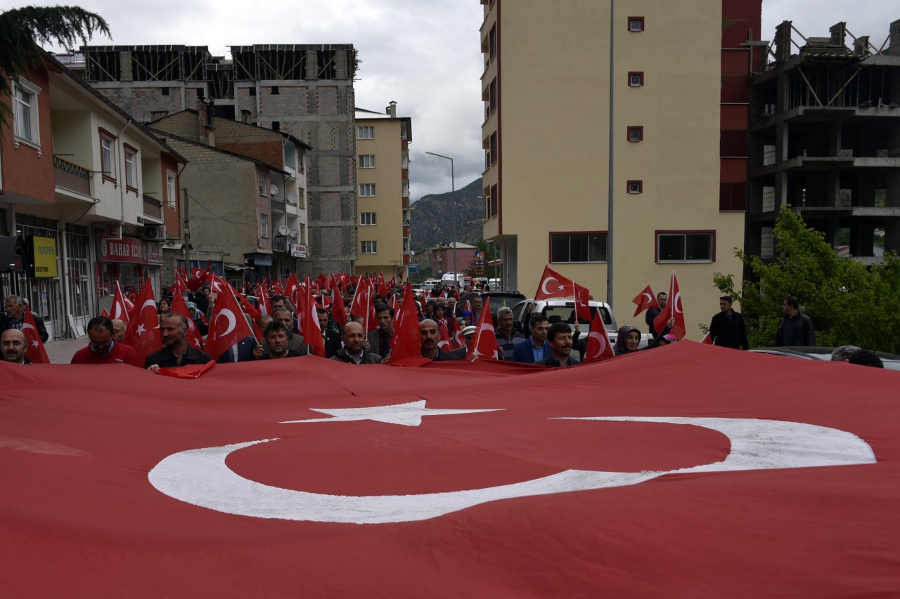 Torul'da teröre karşı birlik yürüyüşü gerçekleştirildi 13