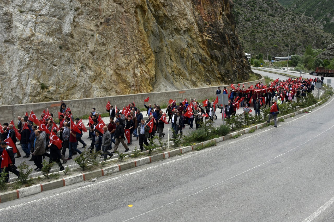 Torul'da teröre karşı birlik yürüyüşü gerçekleştirildi 21