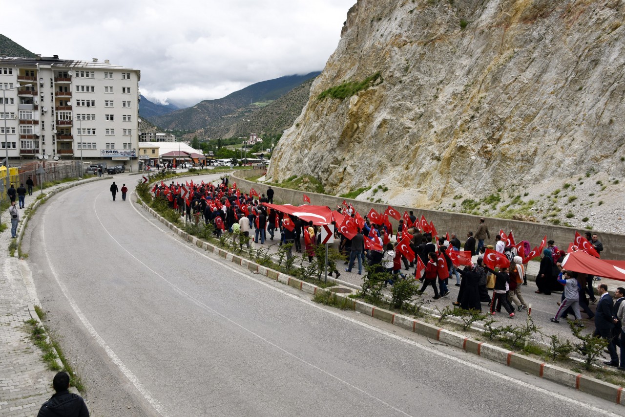 Torul'da teröre karşı birlik yürüyüşü gerçekleştirildi 23