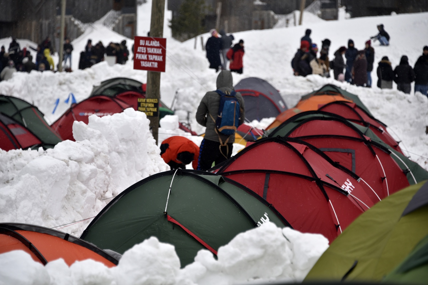Zigana dağında ağır kış şartlarında hayatta kalmayı öğreniyorlar 13