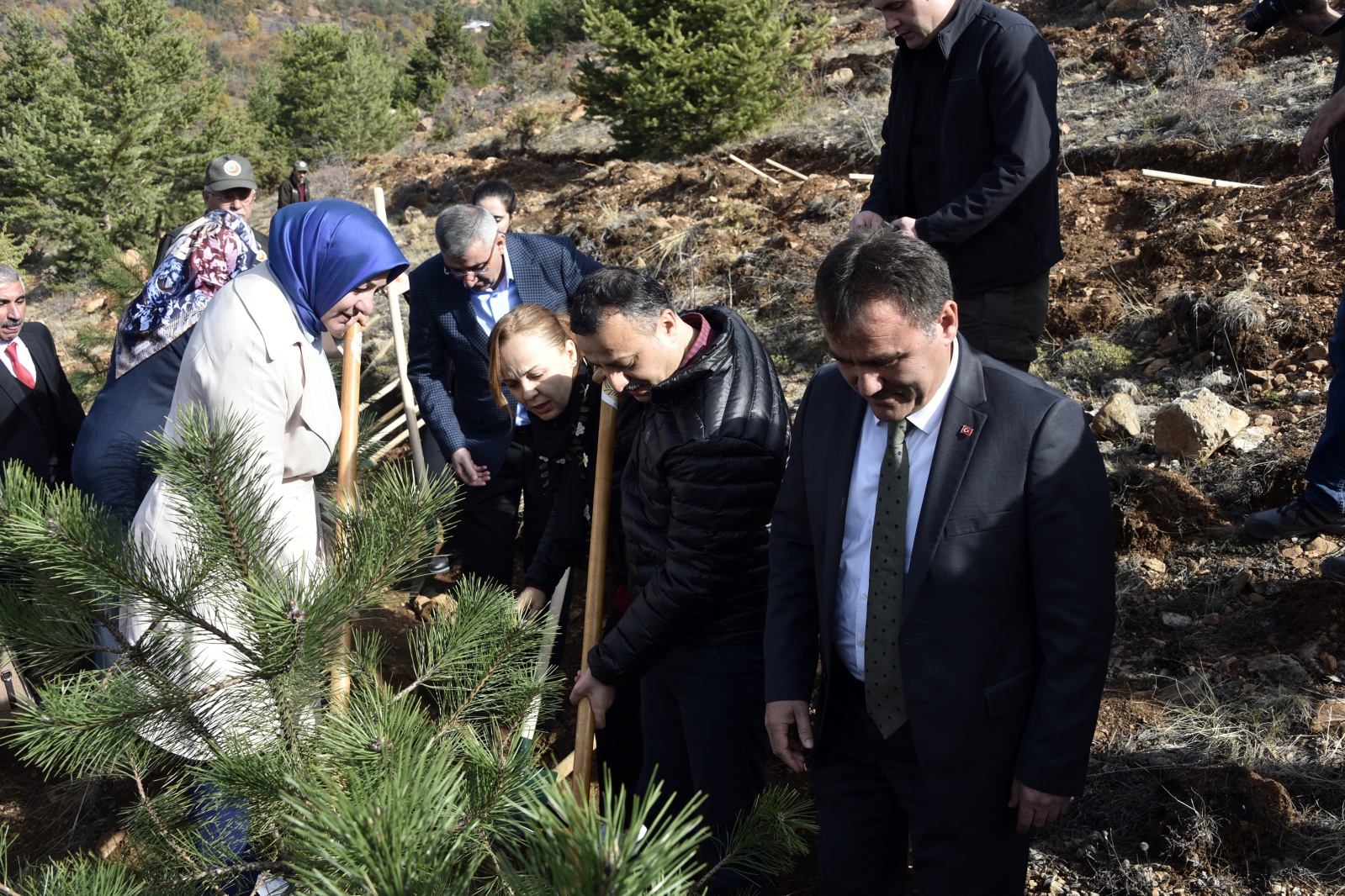 Gümüşhane’de 'Milli Ağaçlandırma Gününde' 70 bin fidan toprakla buluştu 5
