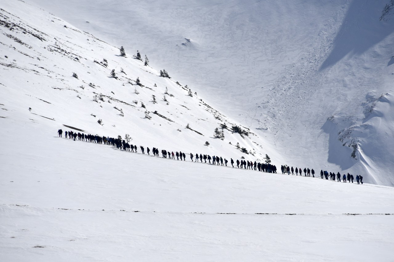 Yüzlerce üniversite öğrencisi Zigana dağında stres attı 21