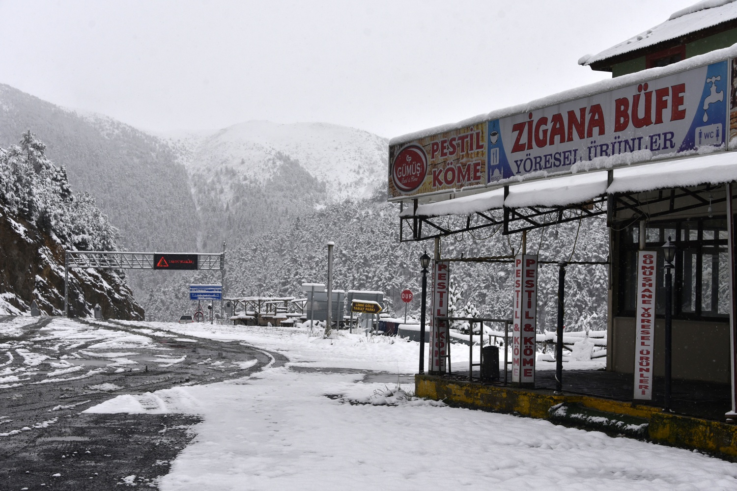 Zigana Dağı 26 Ekim'de beyaz gelinliğini giydi 18