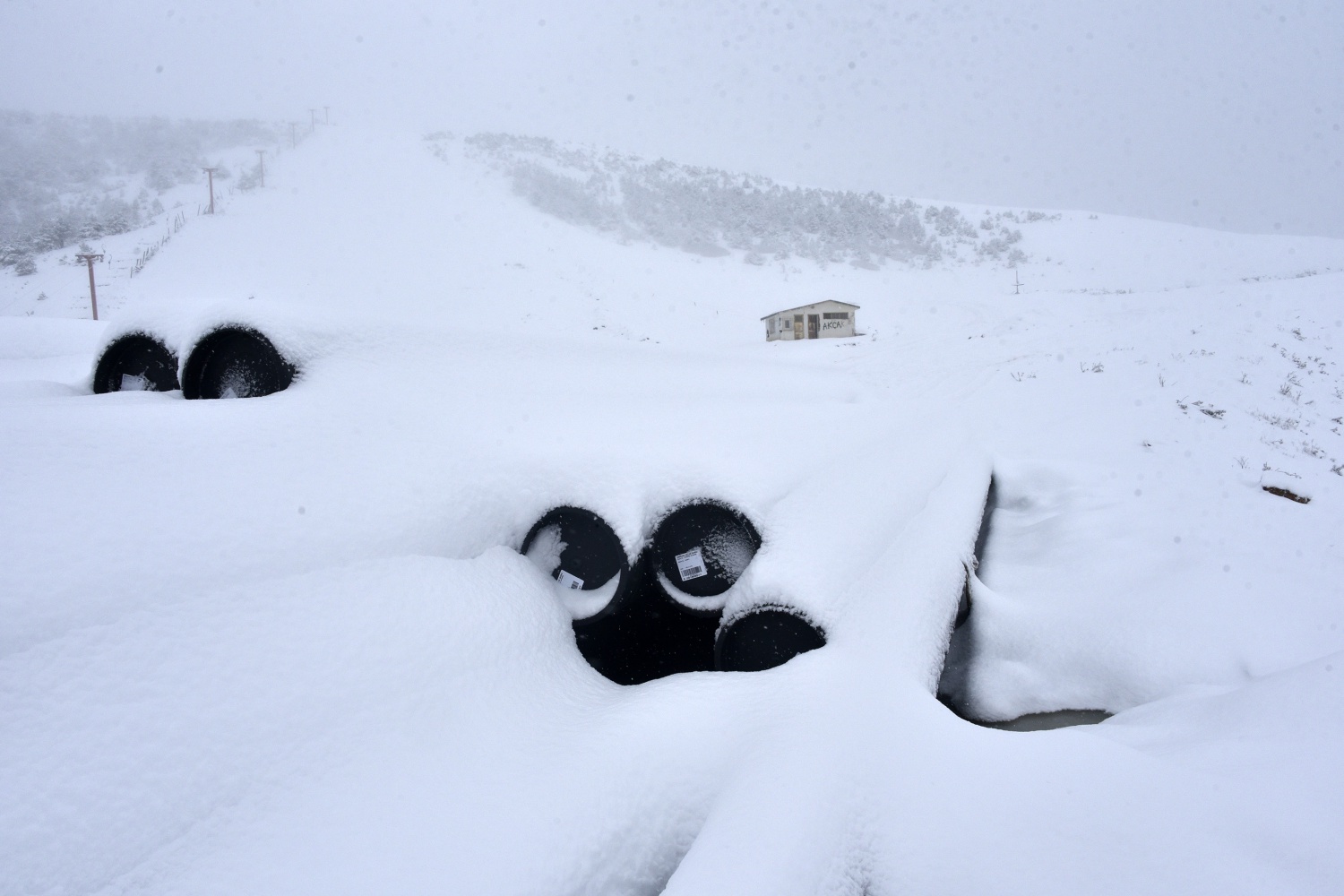 Kar var, pist var ama kayak yapılamıyor 8