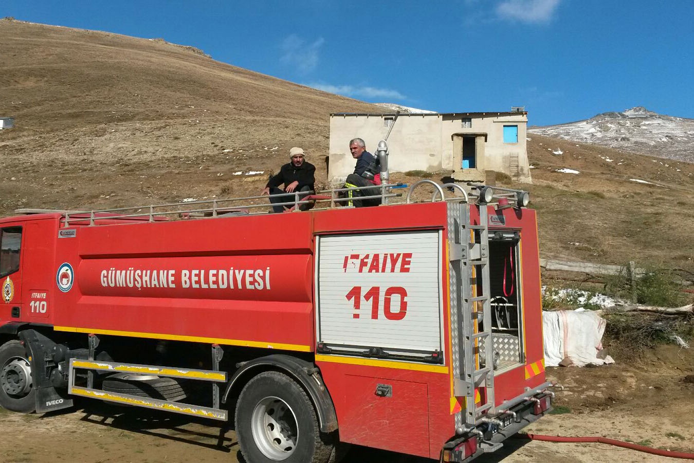 Gümüşhane’de yangın 2