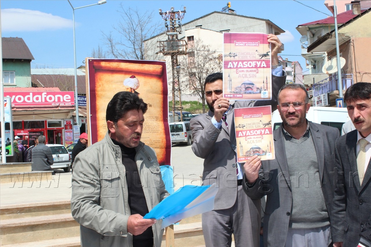 Şiran'da 'Ayasofya Camii Olsun' Kampanyası 4