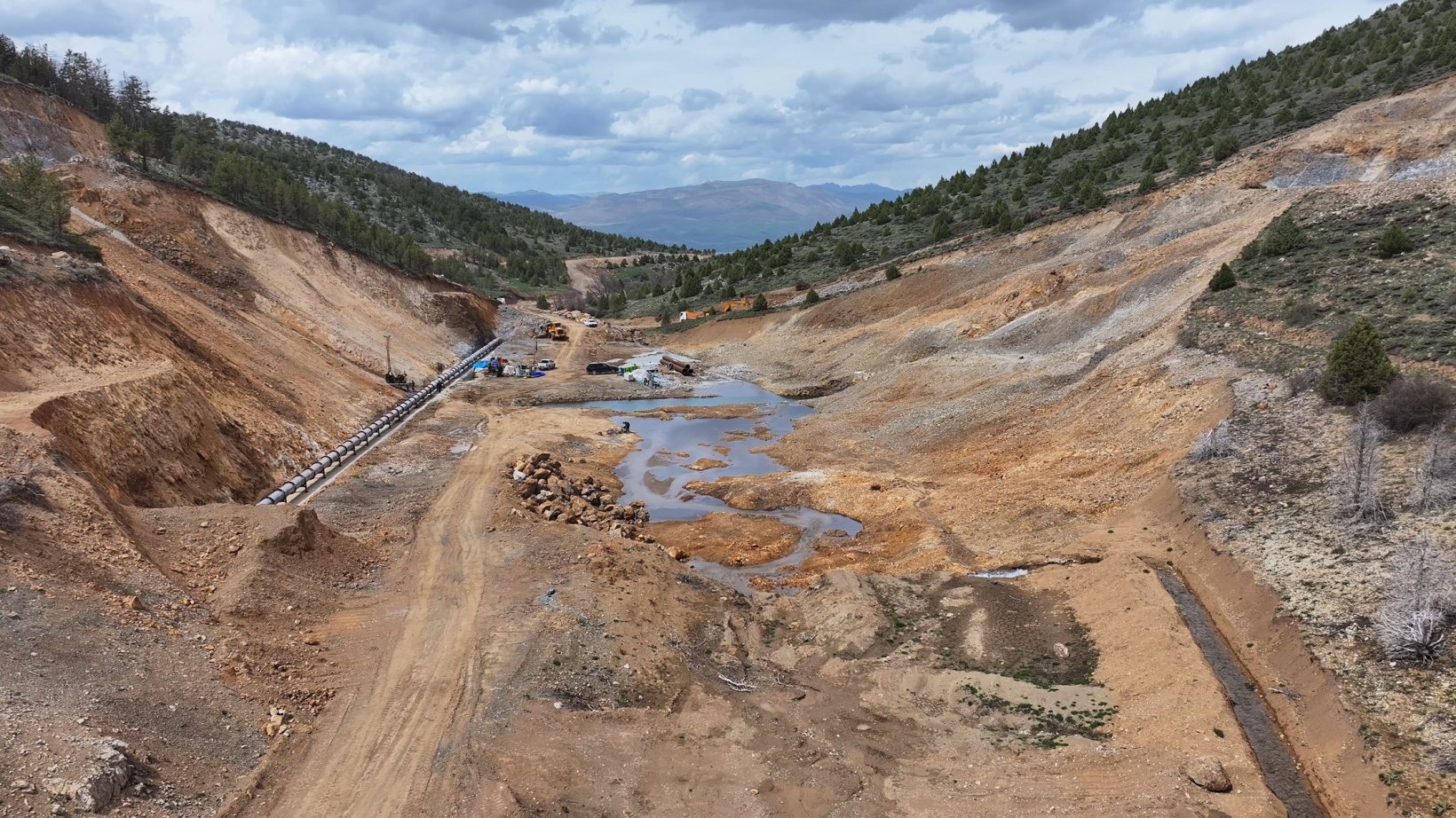 Aşut Göleti’nde çalışmalar devam ediyor 5