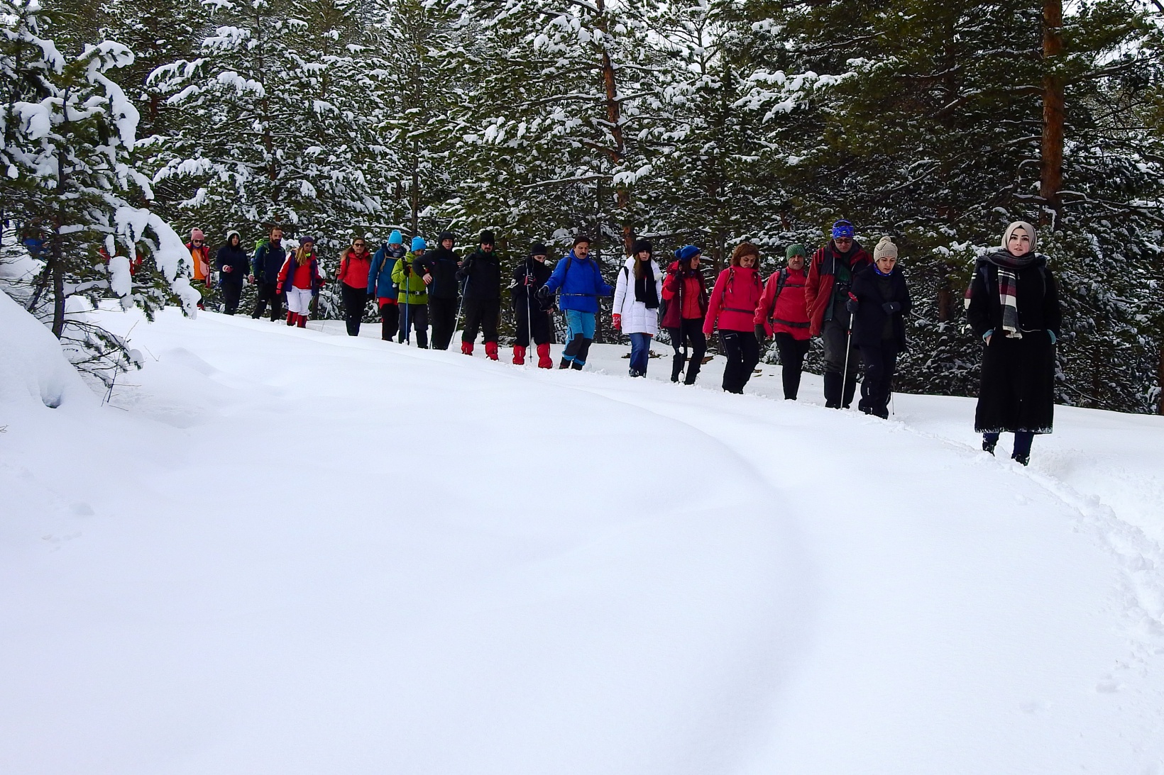 Gümüşhaneli, Trabzonlu ve Samsunlu dağcılardan kar yürüyüşü 6
