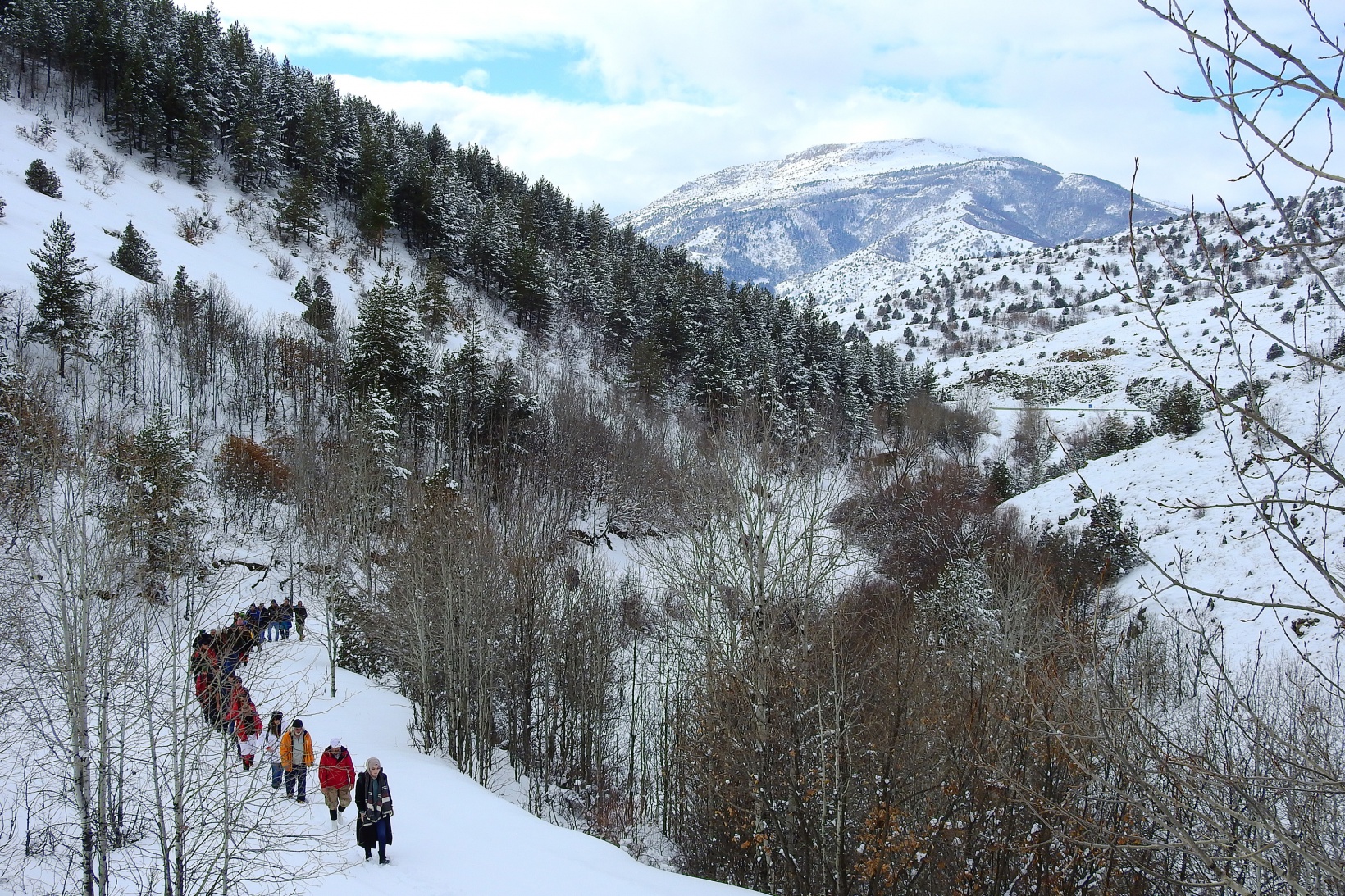 Gümüşhaneli, Trabzonlu ve Samsunlu dağcılardan kar yürüyüşü 9
