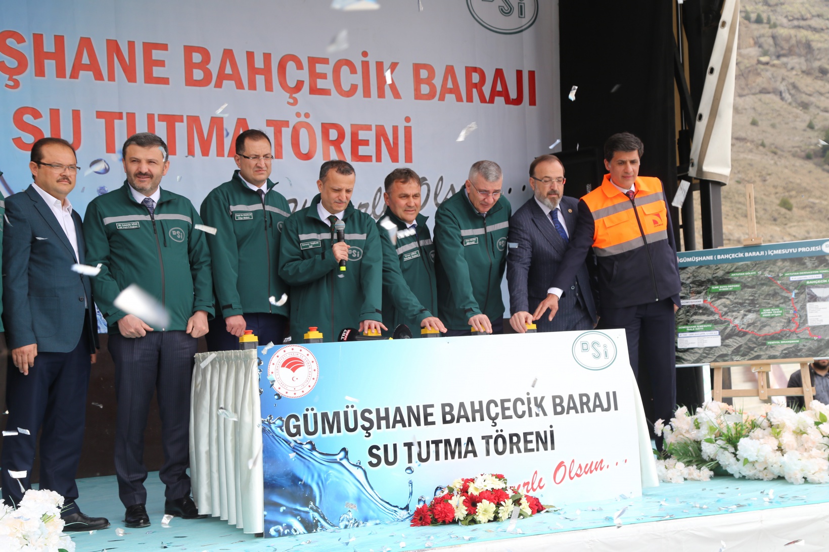 Bahçecik Barajı’nda su tutma töreni gerçekleştirildi 11