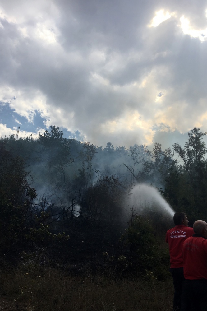 Gümüşhane’de örtü yangını 7