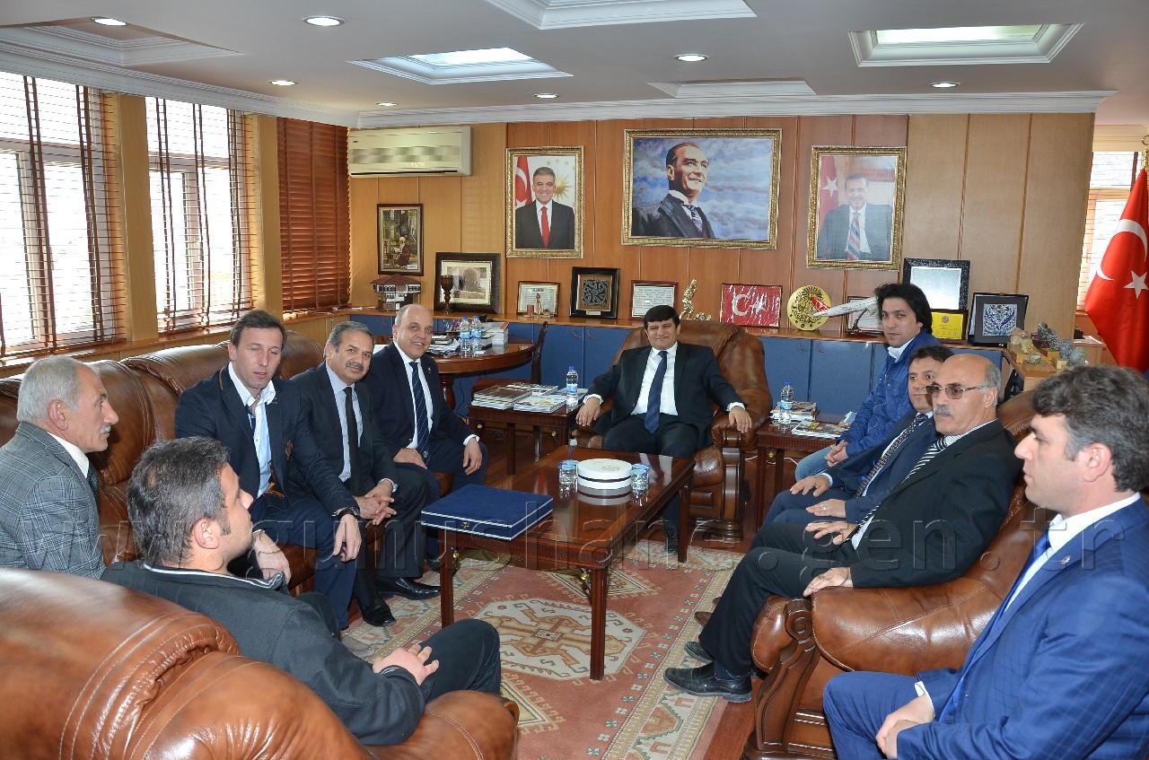 HİS Federasyonu Başkanı Erdal Zorba Vali Yusuf Mayda'yı Ziyaret Etti 2