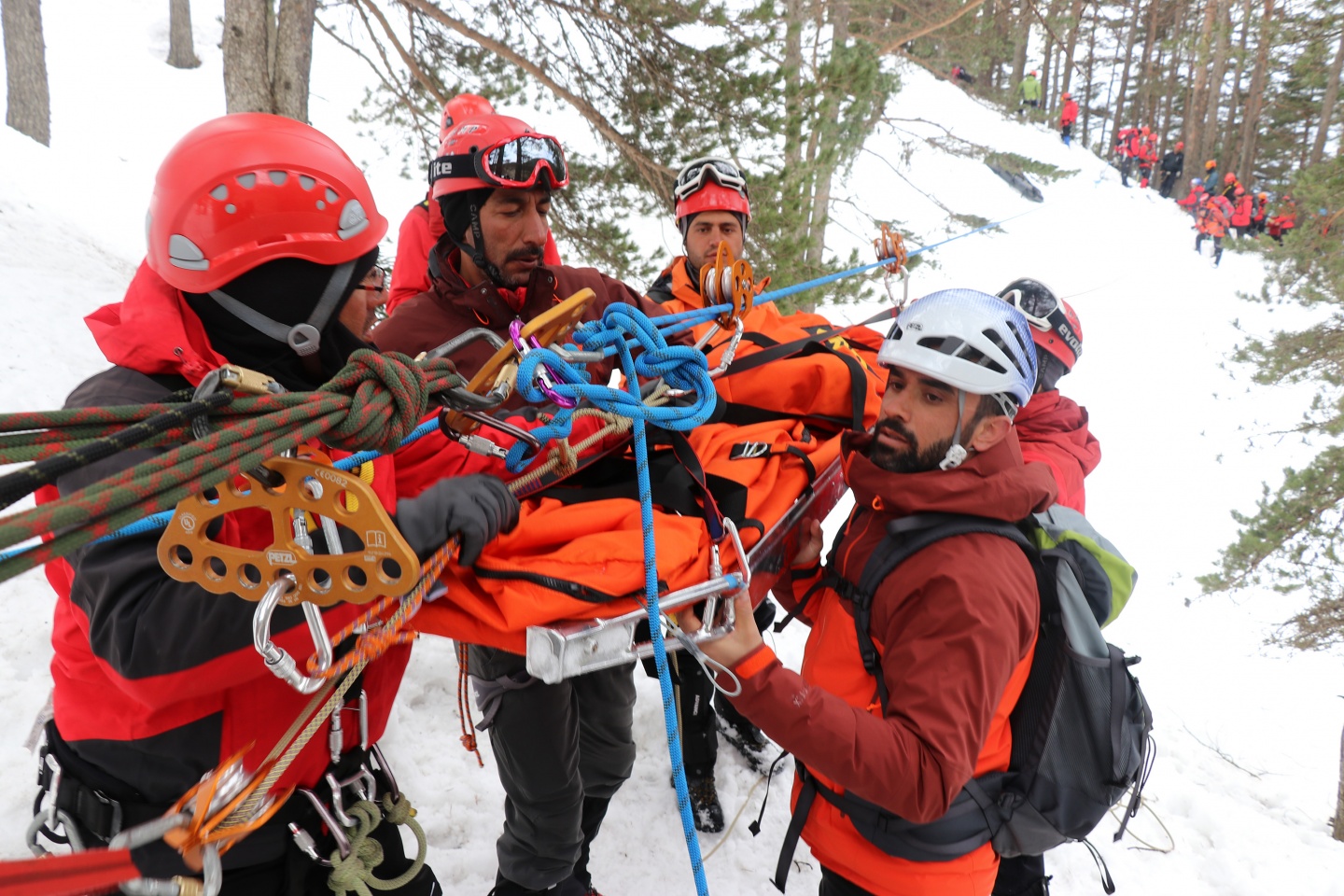 AFAD ekiplerinden Zigana'da nefes kesen tatbikat 44