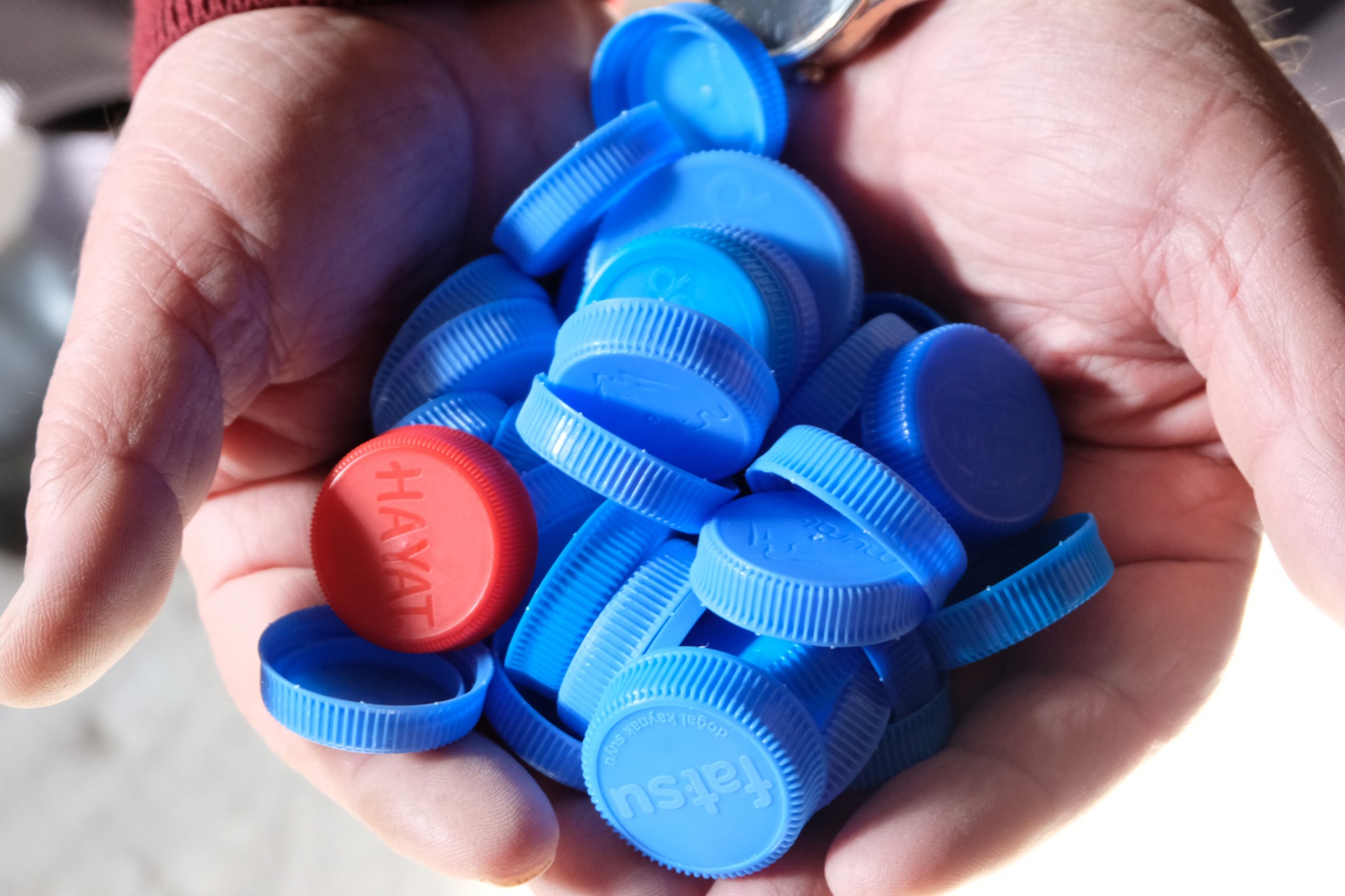 Bıkmadan, usanmadan 2,5 yıldır mavi kapak topluyor 3