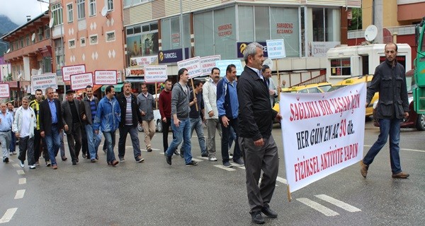 Kürtün'de Sağlıklı Yaşam Yürüyüşü Düzenlendi 2