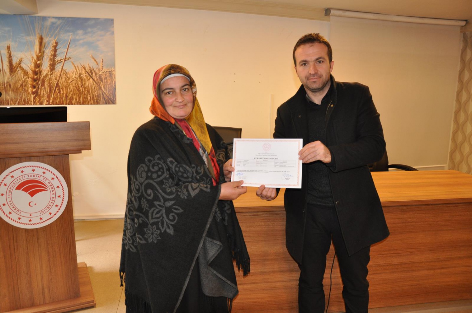 Mantar Yetiştiriciliği kursiyerleri sertifikalarını aldı 4