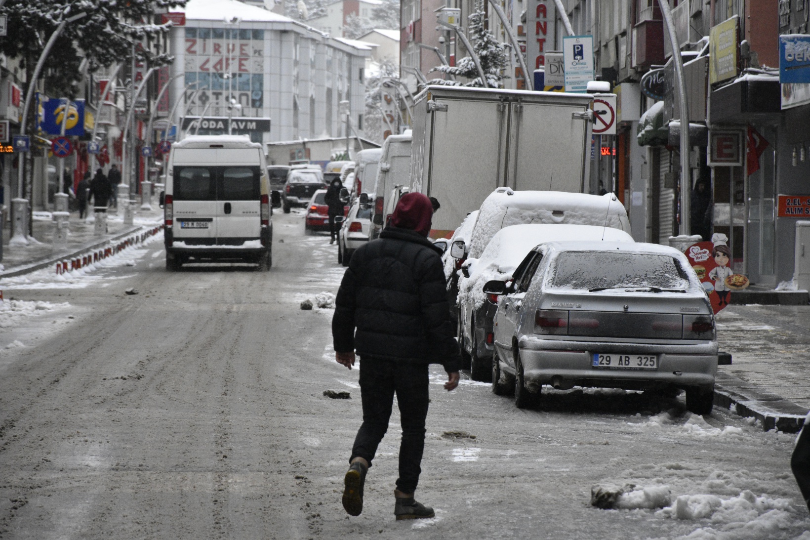Gümüşhane'de kar yağışı 6