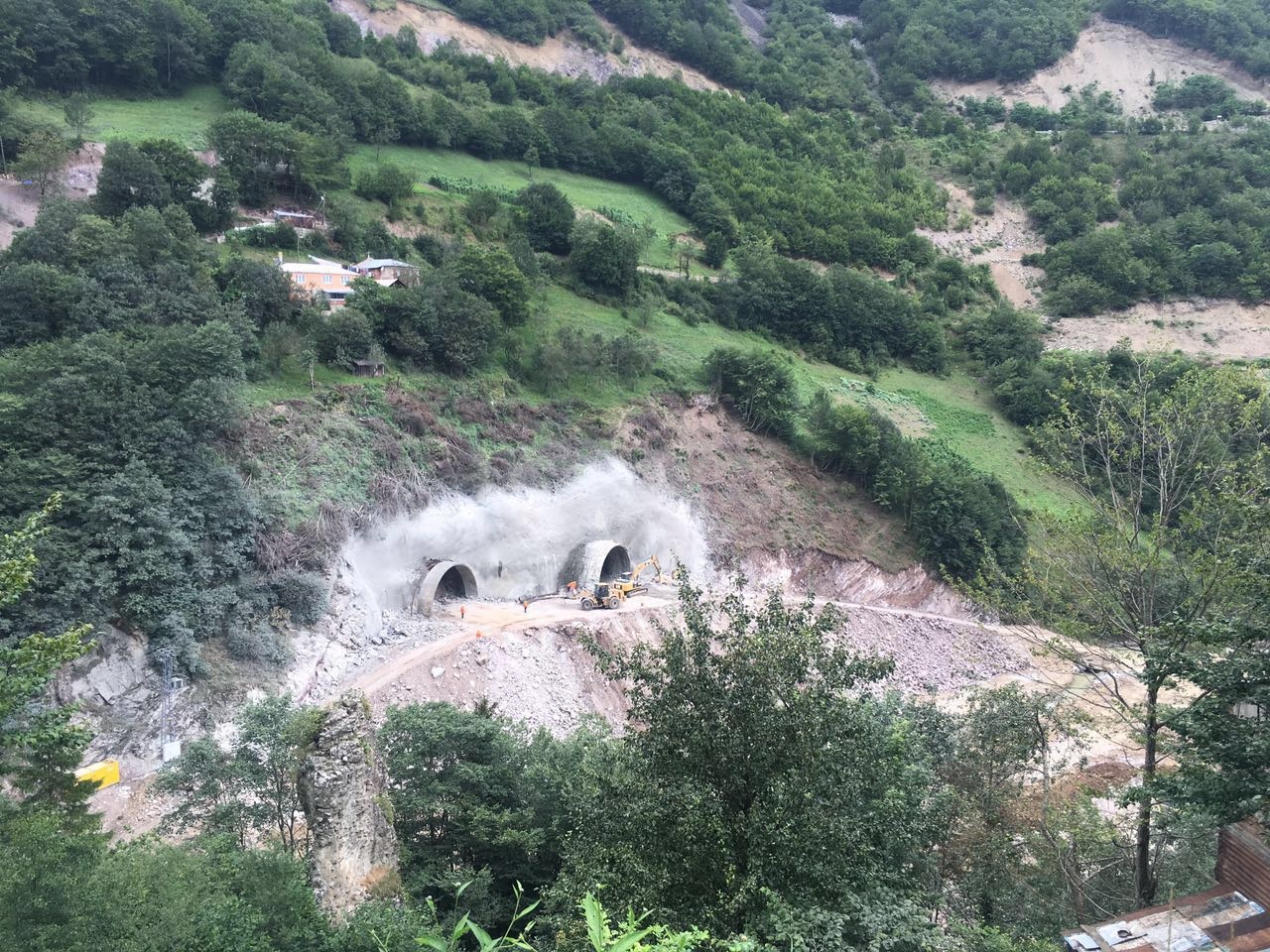Zigana Tünelinin Trabzon tarafında da çalışmalar başladı 6