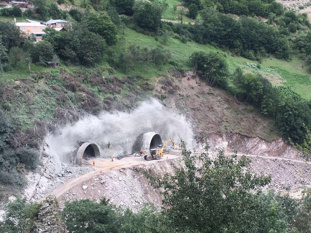 Zigana Tünelinin Trabzon tarafında da çalışmalar başladı 4